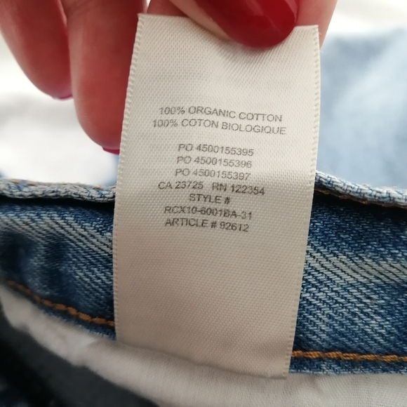 Aritzia Denim Forum The BF Boyfriend High Rise Loose Jeans Distressed 29 - Picture 13 of 16